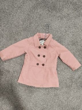 Old Navy Pink Double-Breasted Pea Coat for Kids